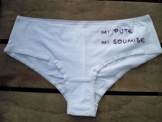 Culotte Mi Pute Mi Soumise - Taille : L 42/44