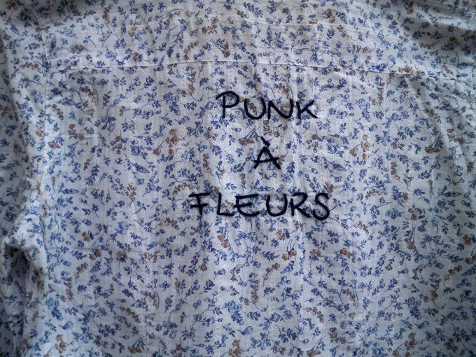 Chemisier Punk à fleurs - Taille : 36