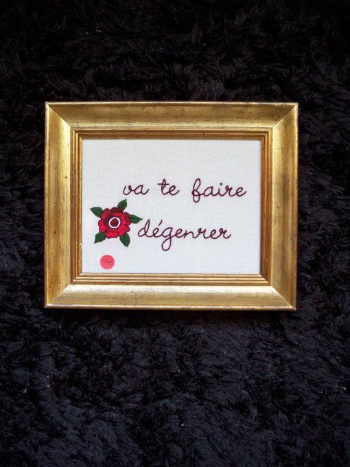 Broderie Va te faire dégenrer